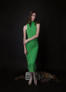 long SHIRA dress in green